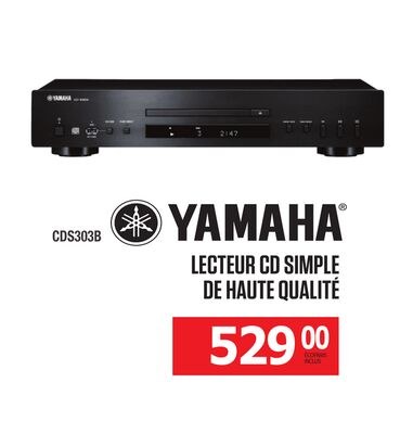 YAMAHA LECTEUR CD SIMPLE DE HAUTE QUALITÉ