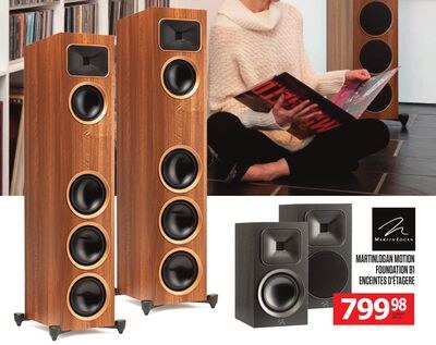 MARTINLOGAN MOTION FOUNDATION B1 ENCEINTES D'ÉT…