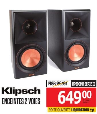 ENCEINTES 2 VOIES KLIPSCH