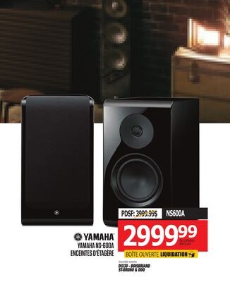 YAMAHA NS-600A ENCEINTES D'ÉTAGÈRE