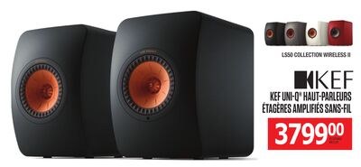 KEF UNI-Q® HAUT-PARLEURS ÉTAGÈRES AMPLIFIÉS SAN…