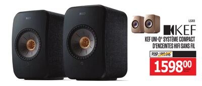 KEF UNI-Q® SYSTÈME COMPACT D'ENCEINTES HIFI SAN…