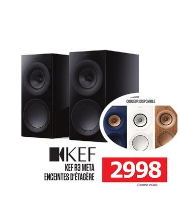 KEF R3 META ENCEINTES D'ETAGÈRE