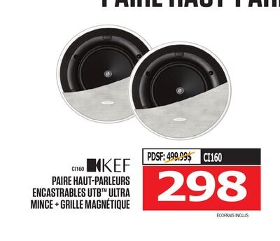 PAIRE HAUT-PARLEURS ENCASTRABLES UTB ULTRA MINC…