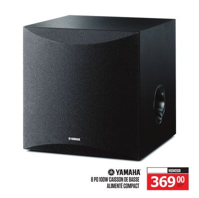 YAMAHA 8 PO 100W CAISSON DE BASSE ALIMENTÉ COMP…