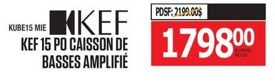 KEF 15 PO CAISSON DE BASSES AMPLIFIÉ