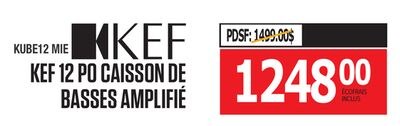 KEF 12 PO CAISSON DE BASSES AMPLIFIÉ