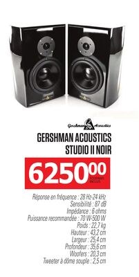 GERSHMAN ACOUSTICS STUDIO II NOIR