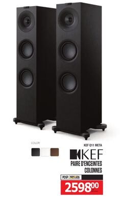 KEF Q11 META PAIRE D'ENCEINTES COLONNES