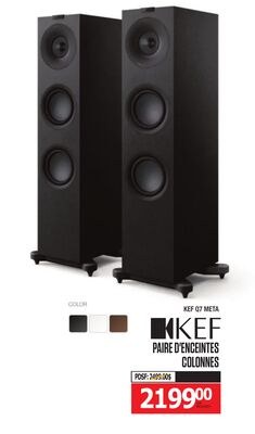 KEF PAIRE D'ENCEINTES COLONNES