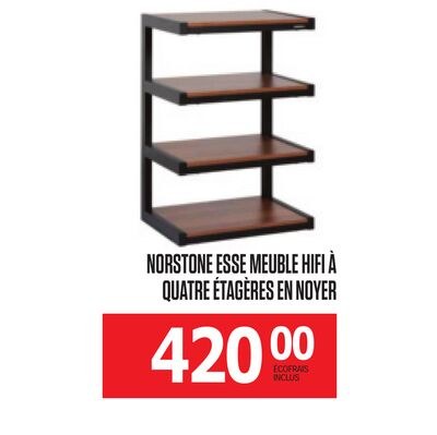 NORSTONE ESSE MEUBLE HIFI À QUATRE ÉTAGÈRES EN …