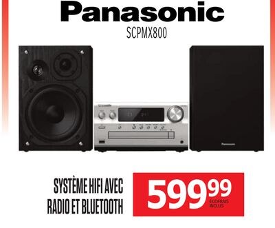 SYSTÈME HIFI AVEC RADIO ET BLUETOOTH PANASONIC