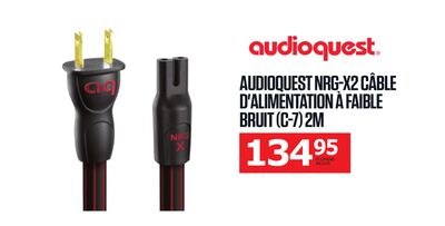 AUDIOQUEST NRG-X2 CÂBLE D'ALIMENTATION À FAIBLE…