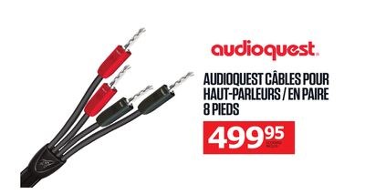 AUDIOQUEST CÂBLES POUR HAUT-PARLEURS / EN PAIRE…