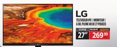 TÉLÉVISEUR IPS ( MONITEUR ) À DEL PLEINE HD DE …