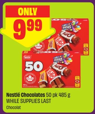 Nestlé Chocolates 50 pk 485 g