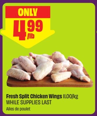 Fresh Split Chicken Wings ll.00/kg
