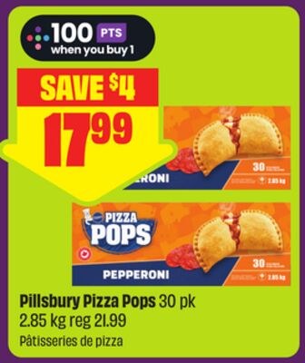 Pillsbury Pizza Pops 30 pk 2.85 kg