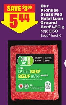 Our Promise Grass Fed Halal Lean Ground Beef 45…
