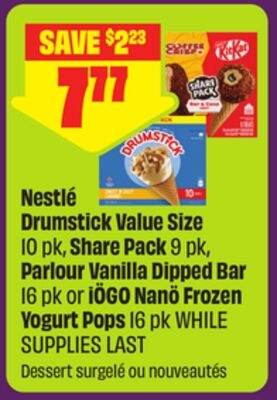 Nestlé Drumstick Value Size 10 pk, Share Pack 9…