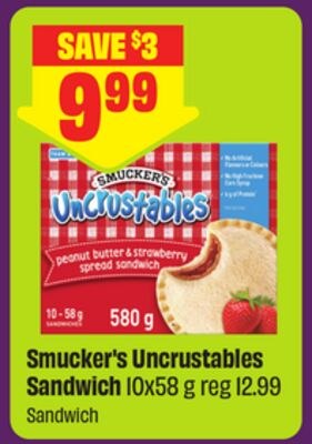 Smucker's Uncrustables Sandwich 10x58 g