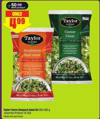 Taylor Farms Chopped Salad Kit 305-383 g Assort…