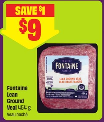 Fontaine Lean Ground Veal 454 g