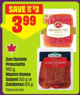 San Daniele Prosciutto 100 g, Mastro Genoa Sala…