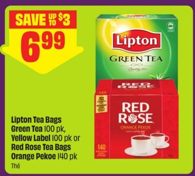 Lipton Tea Bags Green Tea 100 pk, Yellow Label …