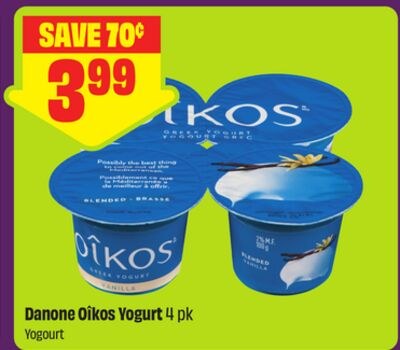Danone Oîkos Yogurt 4 pk