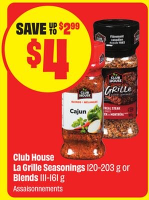 Club House La Grille Seasonings 120-203 g or Bl…
