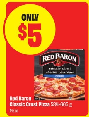 Red Baron Classic Crust Pizza 584-665 g