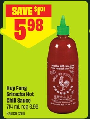 Huy Fong Sriracha Hot Chili Sauce 714 mL