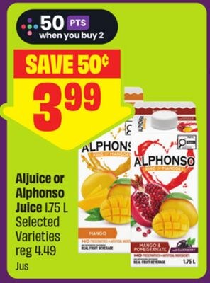 Aljuice or Alphonso Juice 1.75 L Selected Varie…