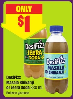 DesiFizz Masala Shikanji or Jeera Soda 330 mL