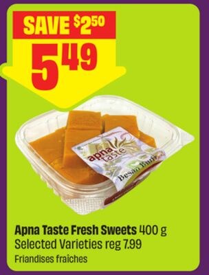 Apna Taste Fresh Sweets 400 g Selected Varieties