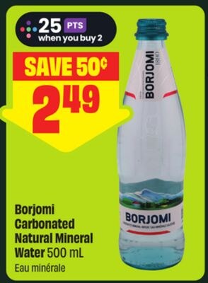 Borjomi Carbonated Natural Mineral Water 500 mL