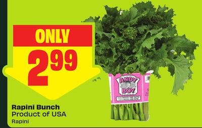 Rapini Bunch Product of USA