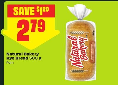 Natural Bakery Rye Bread 500 g
