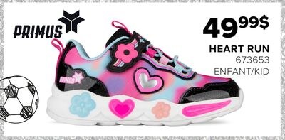Souliers lumineux Primus pour filles - HEART RUN