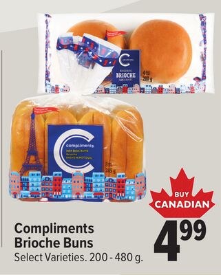 Compliments Brioche Buns