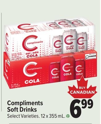 Compliments Soft Drinks