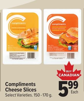 Compliments Cheese Slices