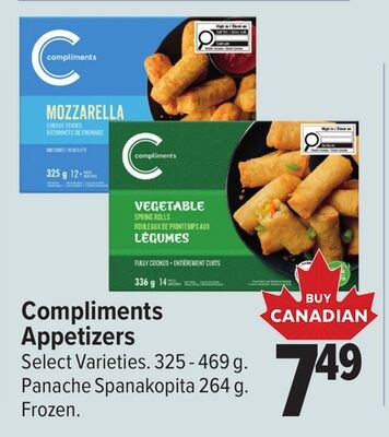 Compliments Appetizers