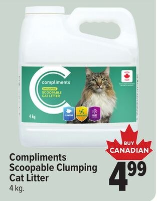 Compliments Scoopable Clumping Cat Litter