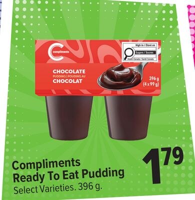 Compliments Ready To Eat Pudding