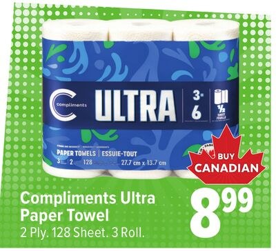Compliments Ultra Paper Towel