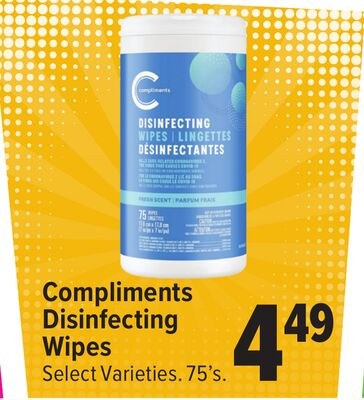 Compliments Disinfecting Wipes