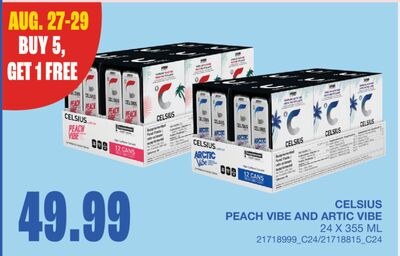 PEACH VIBE AND ARTIC VIBE, 24 X 355 ML