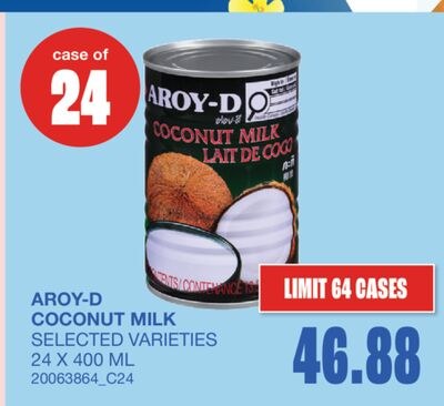 COCONUT MILK, 24 X 400 ML